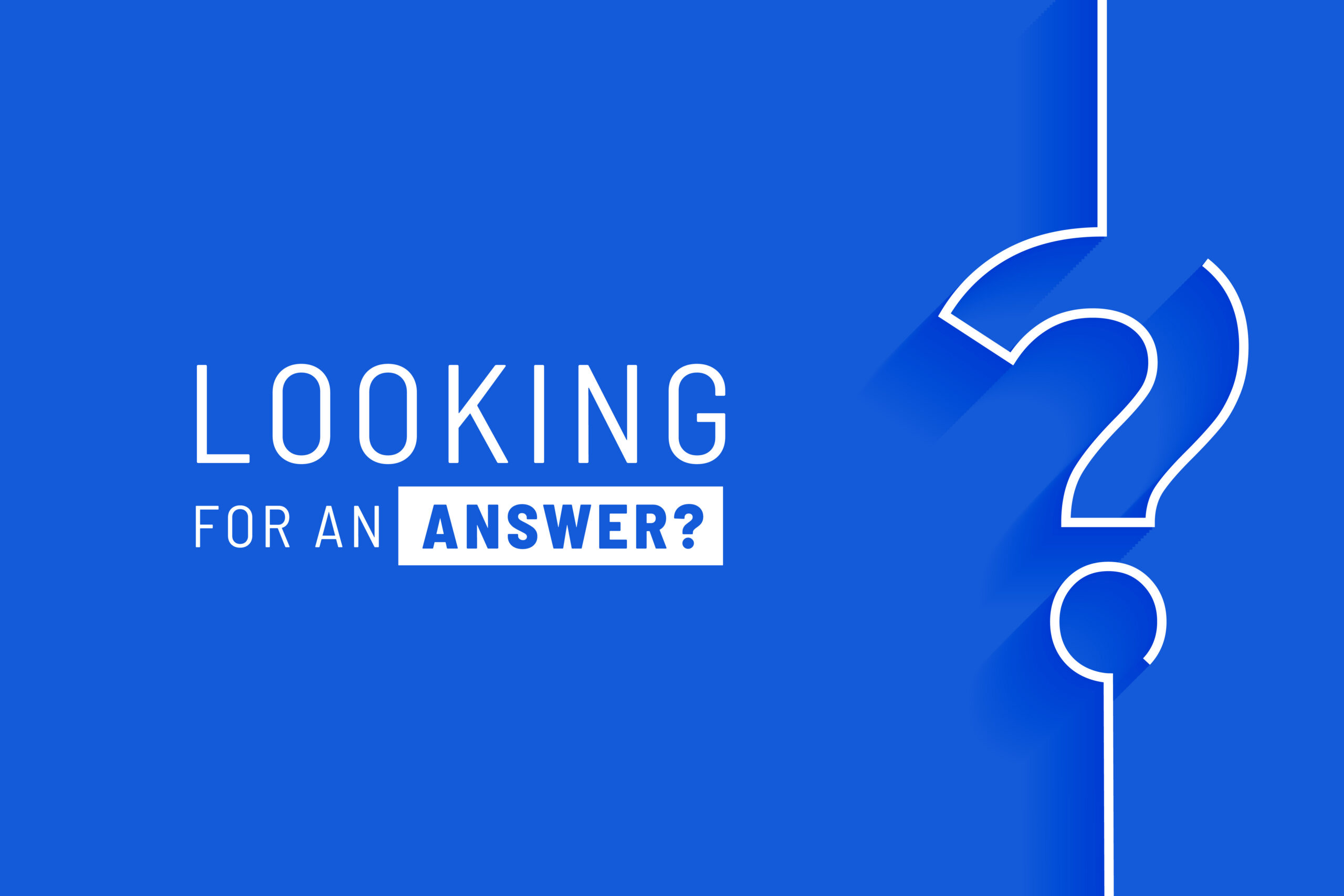 web q and a concept background with question mark in line style